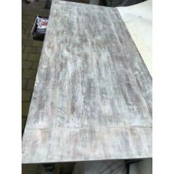 Teakhouten eettafel 200x90