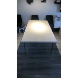 Design eettafel hoogglans wit 185*90