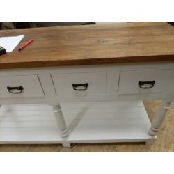 Site tafel lang 150 cm breed 47 cm hoog 84 cm