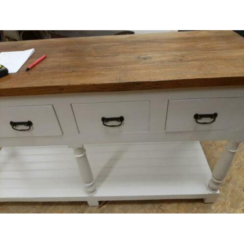 Site tafel lang 150 cm breed 47 cm hoog 84 cm