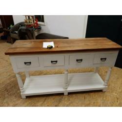 Site tafel lang 150 cm breed 47 cm hoog 84 cm