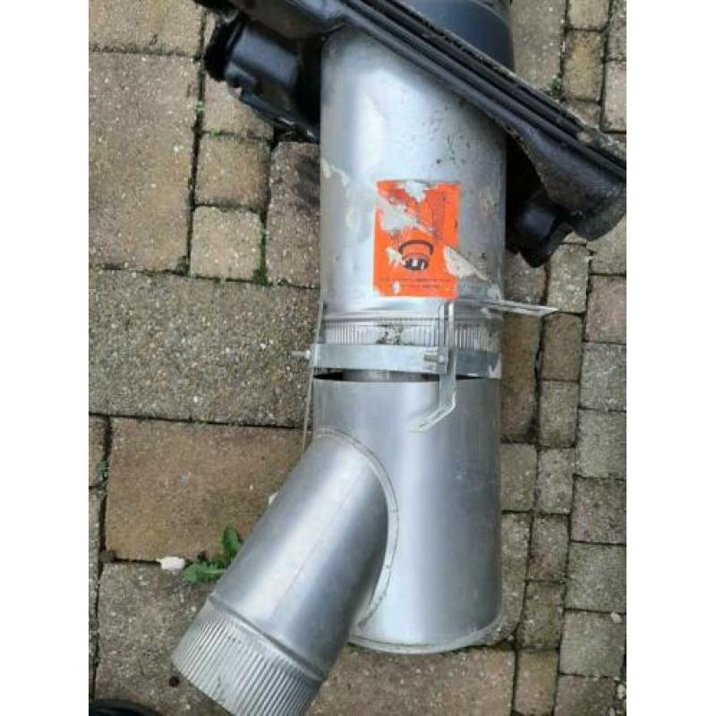 Combi dakdoorvoer zwart