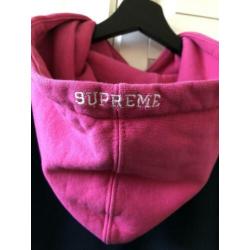 Supreme S logo colorblocked hoodie maat medium