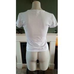 ZGAN wit MIUSOL shirt mt XL / M 38/40, 3 d applicatie tshirt