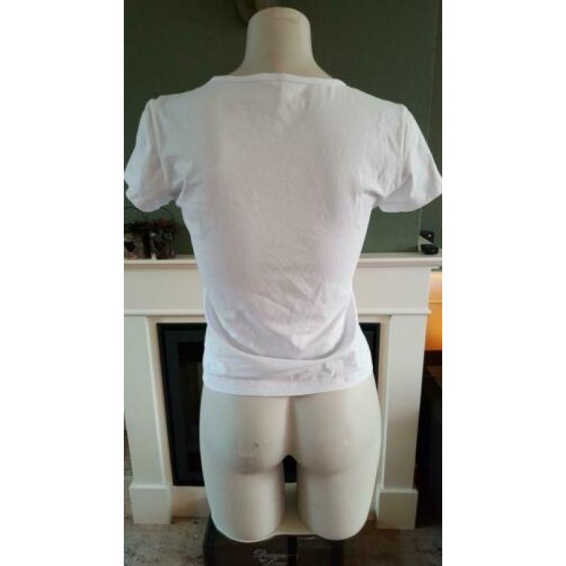 ZGAN wit MIUSOL shirt mt XL / M 38/40, 3 d applicatie tshirt