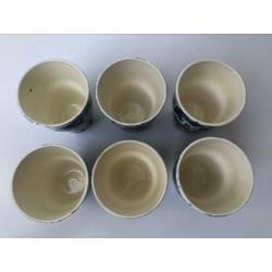 Beatrix servies 6 bekers Societe Ceramique
