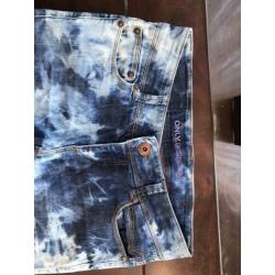 ONLY tie dye spijkerbroek 26 32