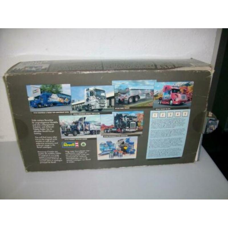 Vintage bouwmodel Revell Scania R500 1:24 vrachtauto in doos