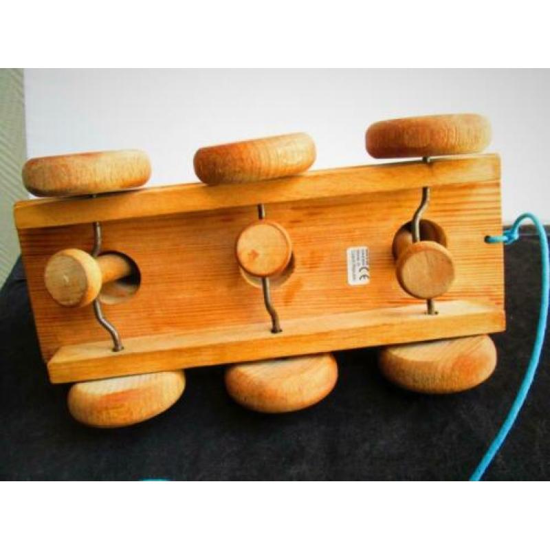 Speelgoed Eendjes~Bewegen bij voorttrekken~Hout~Tsjechie