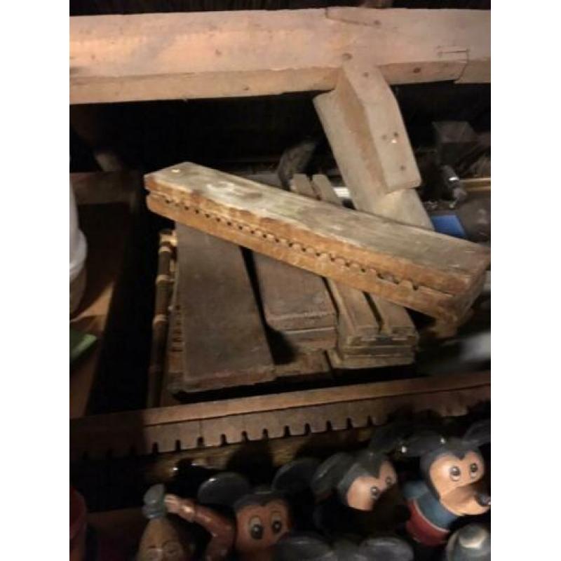 Antiek houten sigarenpers
