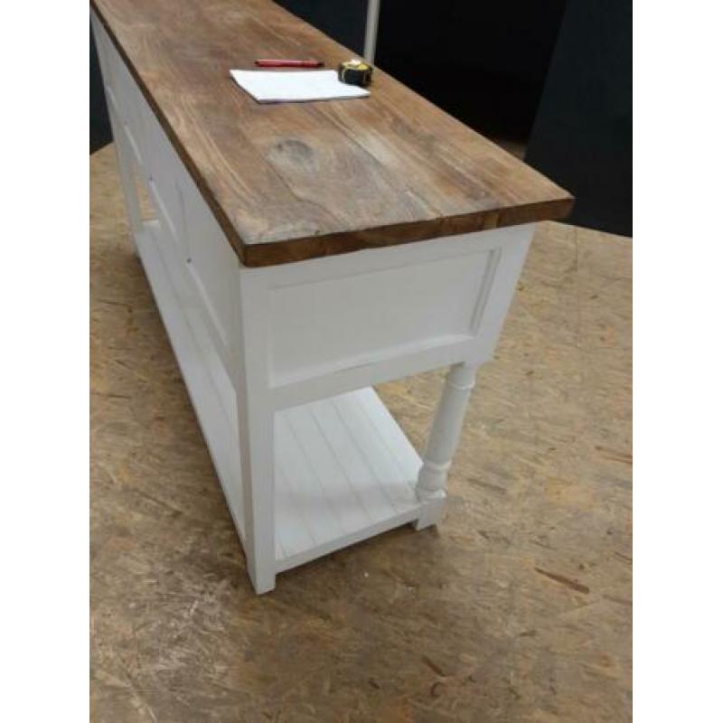 Site tafel lang 150 cm breed 47 cm hoog 84 cm