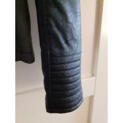 Gave Herenjack Leder/Stof mt XS Zwart/Grijs ? KOOPJE ?