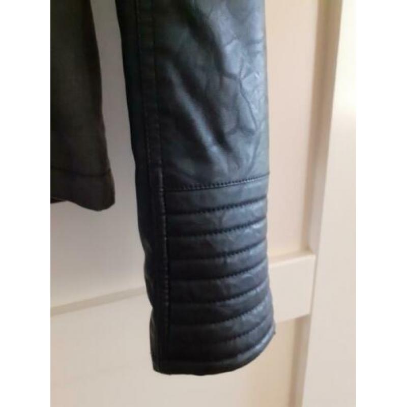 Gave Herenjack Leder/Stof mt XS Zwart/Grijs ? KOOPJE ?