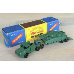 Lesney Matchbox Major Pack 3 M3 Tank Transporter & Centurion