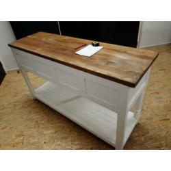 Site tafel lang 150 cm breed 47 cm hoog 84 cm
