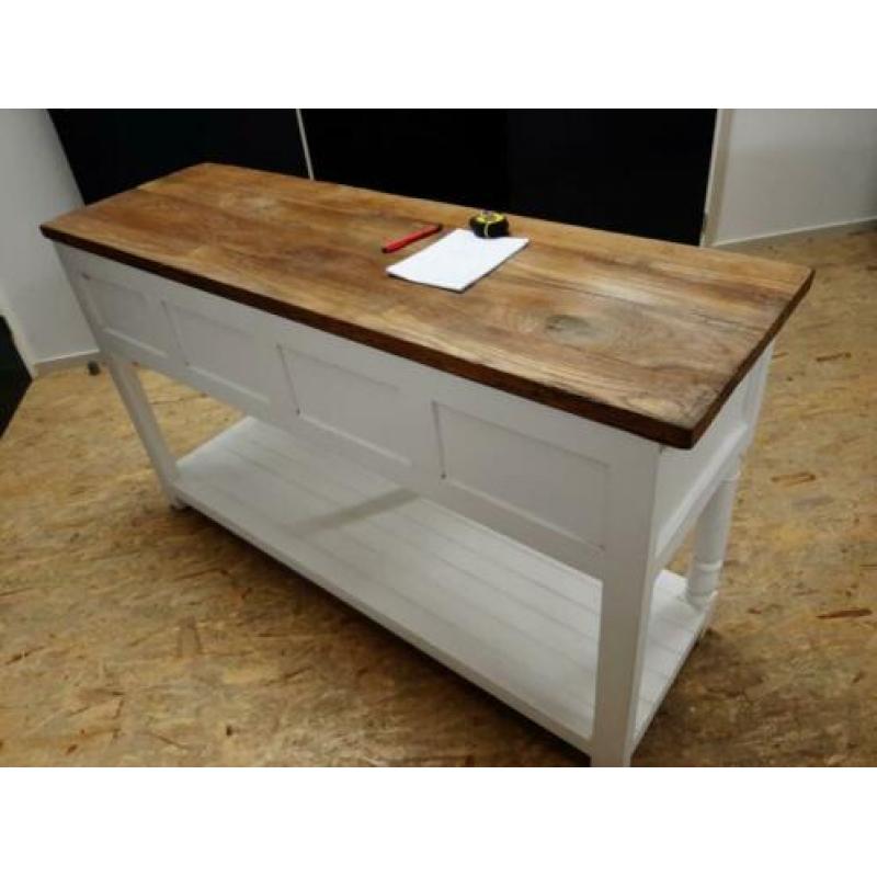 Site tafel lang 150 cm breed 47 cm hoog 84 cm