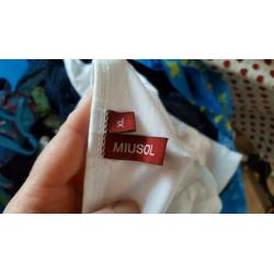 ZGAN wit MIUSOL shirt mt XL / M 38/40, 3 d applicatie tshirt