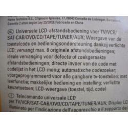 Universele afstandsbediening hama nieuw tot 8 in 1