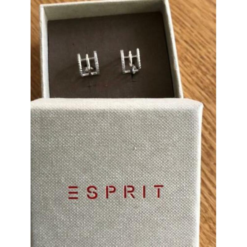 Nieuw Esprit oorbellen zilver