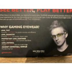 Zeer nette Gunnar PPK Onyx Mercury gaming blue light glasses