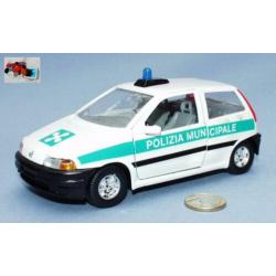 Bburago 1/24 : 2 x Fiat Punto (Brandweer Politie)