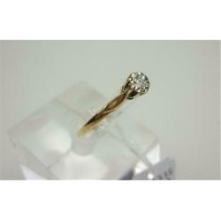 Ring goud met 0.10K diamant / Z6244