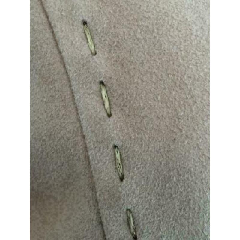 D238 CABRINI: maat 44=L beige echt suede-leren jasje jack ja