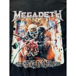 Vintage tourshirt Megadeth - Held hostage by oil for blood