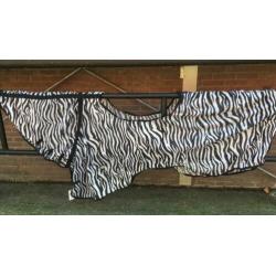 Vliegen rijdeken Horka zebraprint maat 205cm