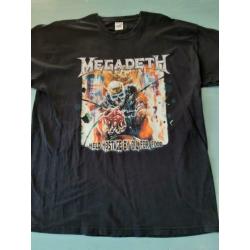 Vintage tourshirt Megadeth - Held hostage by oil for blood