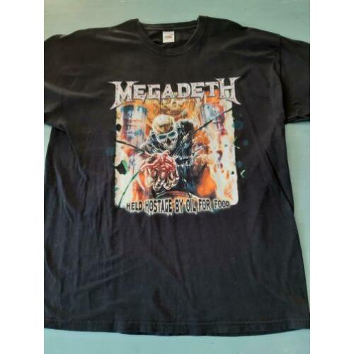 Vintage tourshirt Megadeth - Held hostage by oil for blood