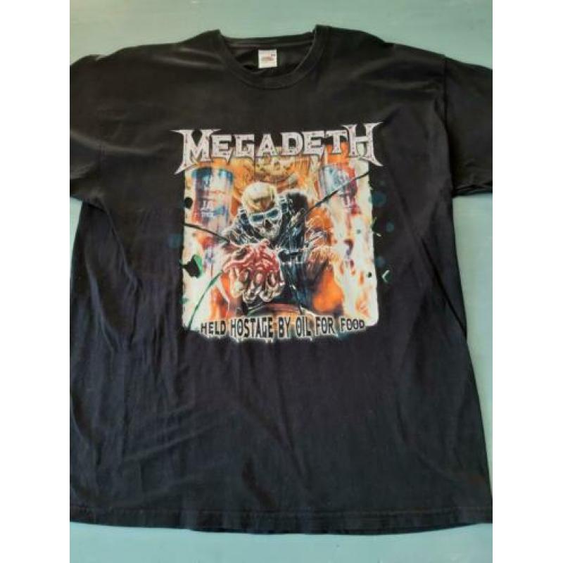 Vintage tourshirt Megadeth - Held hostage by oil for blood