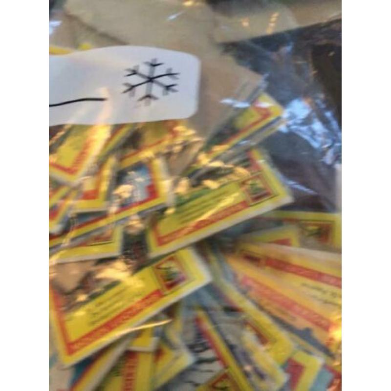 2 zakken Oude lucifer etiketten allerlei