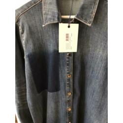 Vanilia denim blouse/tuniek mt 36 nieuw mooie wassing