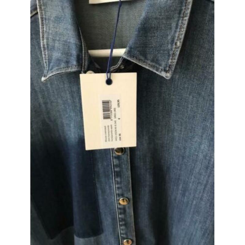 Vanilia denim blouse/tuniek mt 36 nieuw mooie wassing