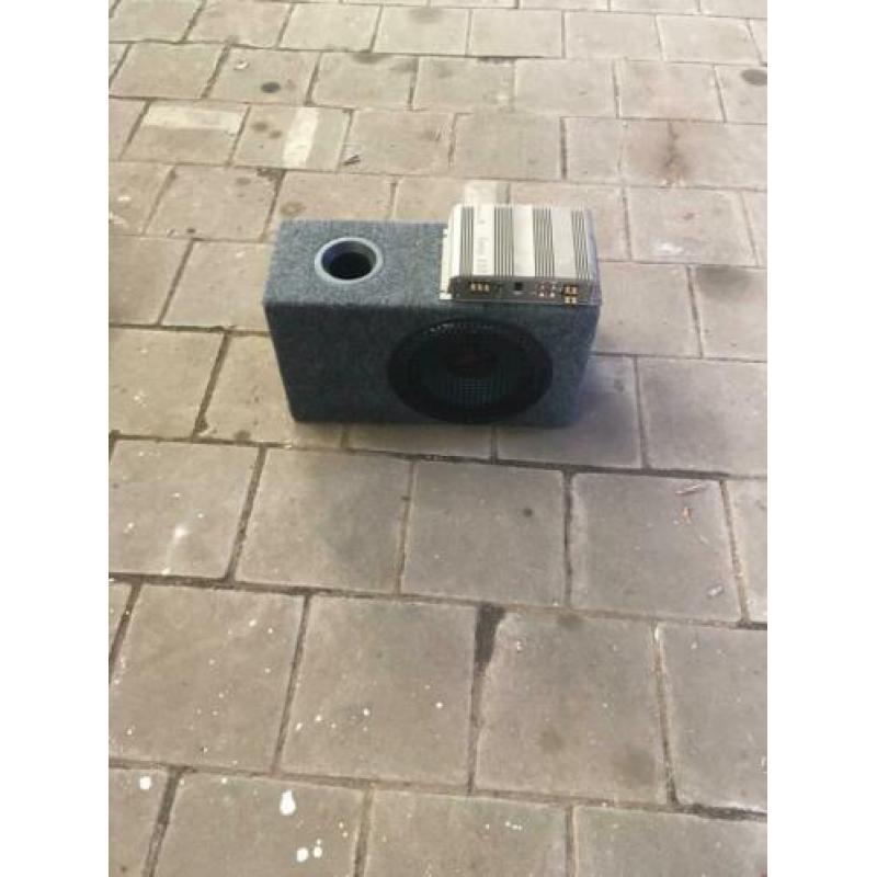 Super kenwood bass box met becker versterker
