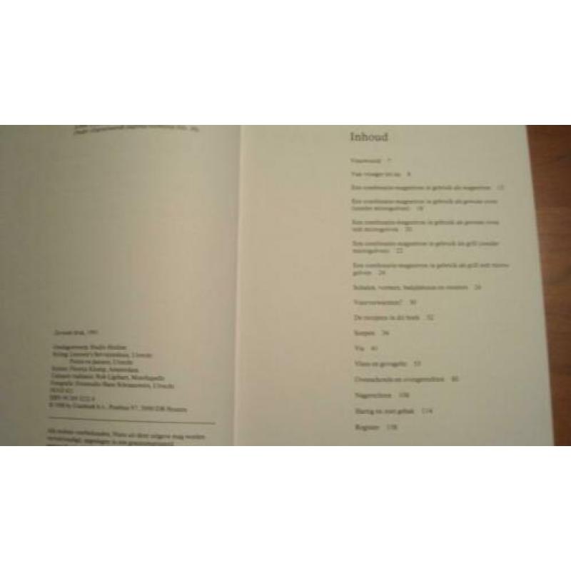 Het kookboek voor combinatie magnetrons