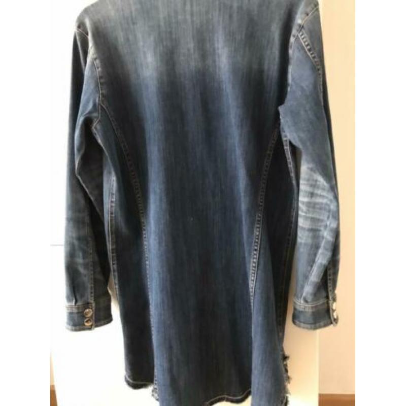 Vanilia denim blouse/tuniek mt 36 nieuw mooie wassing