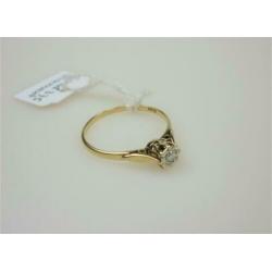 Ring goud met 0.10K diamant / Z6244