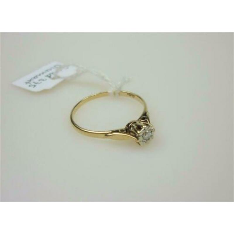 Ring goud met 0.10K diamant / Z6244
