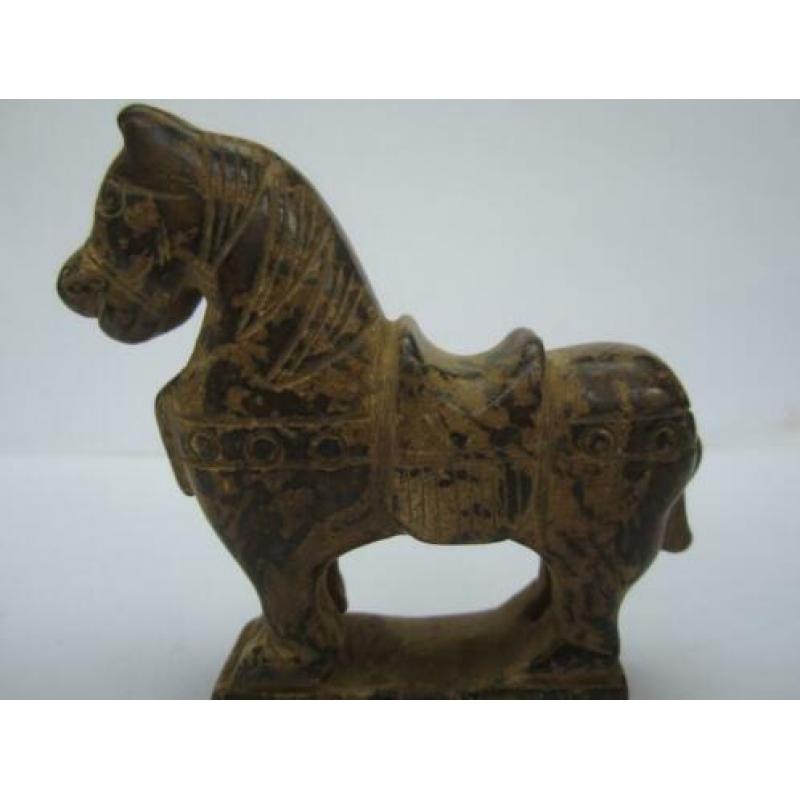 Mooi paardenbeeldje van oude Chinese jade.5005#