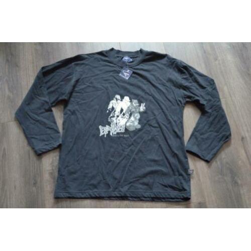 Zwart skate longsleeve PIROUETTE, maat S, NIEUW! (d2)