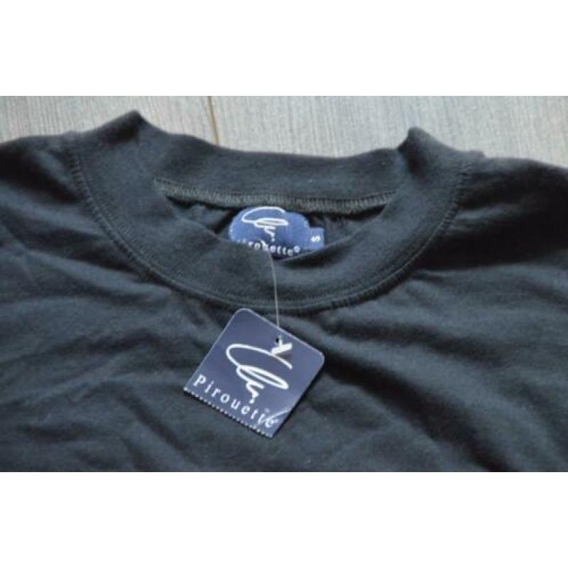 Zwart skate longsleeve PIROUETTE, maat S, NIEUW! (d2)