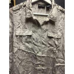 Dkny satin blouse, maat: m
