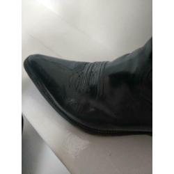 Toffe zwarte leren cowboylaarzen maat 40
