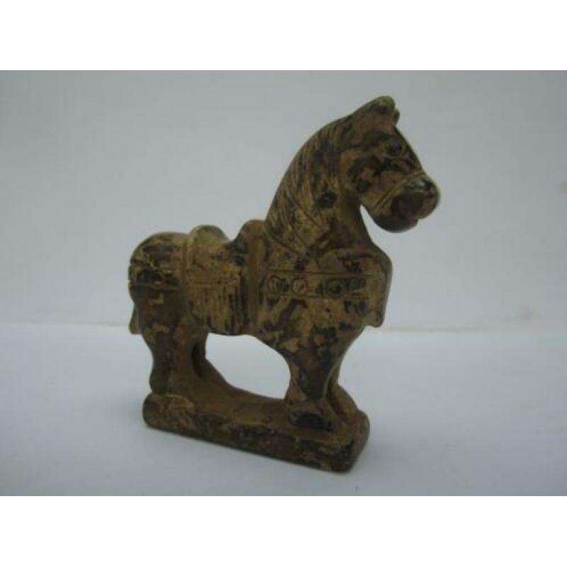 Mooi paardenbeeldje van oude Chinese jade.5005#
