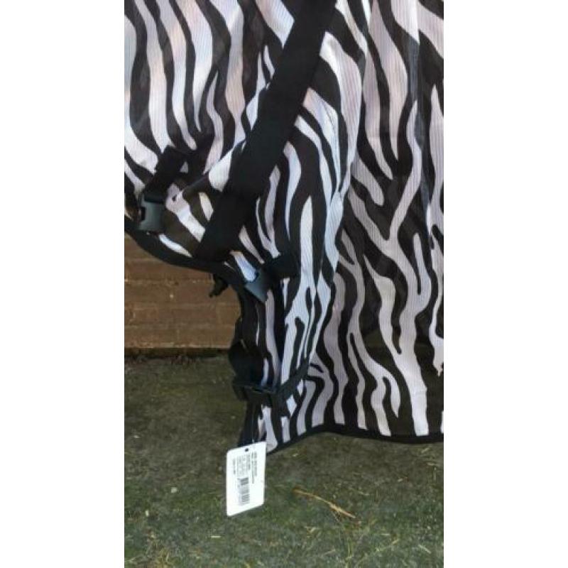 Vliegen rijdeken Horka zebraprint maat 205cm