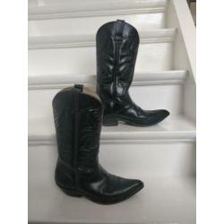 Toffe zwarte leren cowboylaarzen maat 40