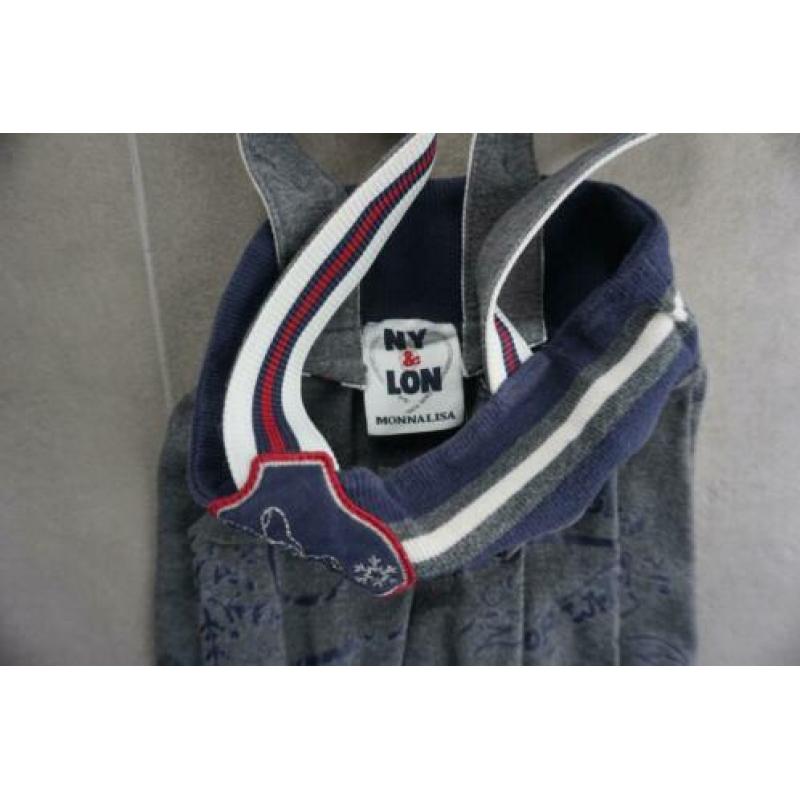 ZGAN Monnalisa Jumpsuit Pakje Onesie, Blauw, Pak Mt. 128