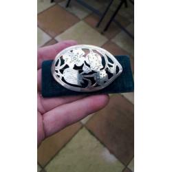 grote oudhollandse zilveren tulpen broche
